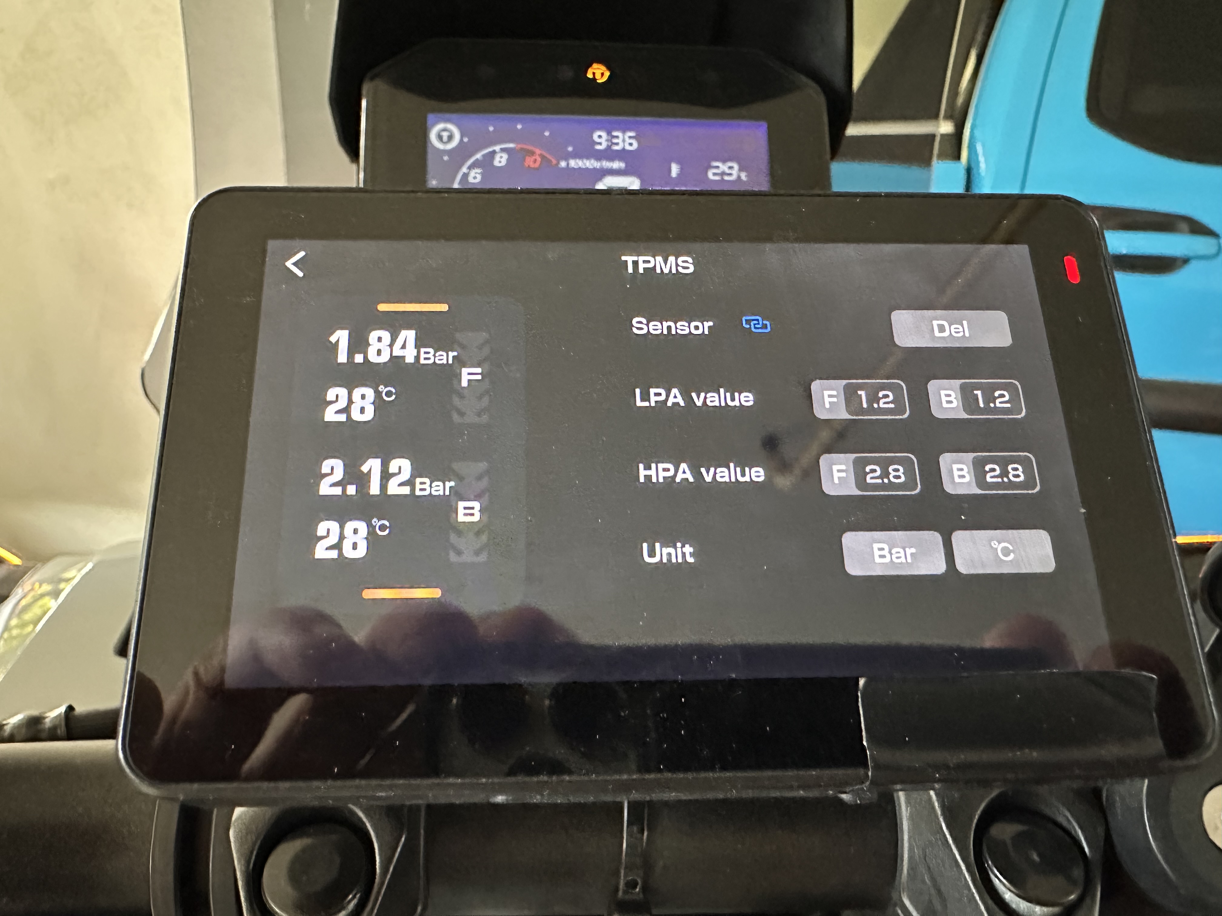 TPMS on CHIGEE Display: PSI/Bar, TPMS Alarms, and Sensor Modes